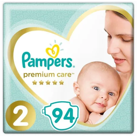 Pieluchy Pampers Premium Care Rozmiar 2 94 Szt. 4-8 Kg