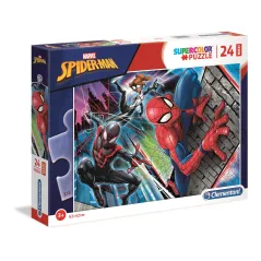 SPIDERMAN PUZZLE MAXI 24 ELEMENTY CLEMENTONI DUŻE ELEMENTY DLA NAJMŁODSZYCH 3+