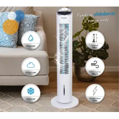 Klimator Gerlach Gl 7927 – Chłodzenie, Nawilżanie I Oczyszczanie Powietrza, 2L Zbiornik