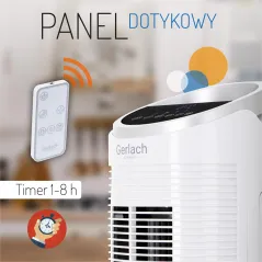 KLIMATOR GERLACH GL 7927 – CHŁODZENIE, NAWILŻANIE I OCZYSZCZANIE POWIETRZA, 2L ZBIORNIK