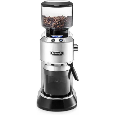 MŁYNEK DO KAWY DELONGHI KG 521.M – ŻARNOWY, 18 STOPNI MIELENIA, WYŚWIETLACZ LCD