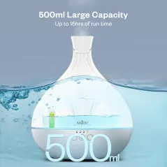 Dyfuzor Zapachowy Sunvalley Anjou Aj-Ad012 500Ml Biały Ultradźwiękowy Led