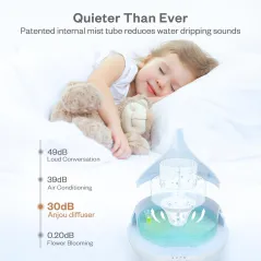 DYFUZOR ZAPACHOWY SUNVALLEY ANJOU AJ-AD012 500ML BIAŁY ULTRADŹWIĘKOWY LED