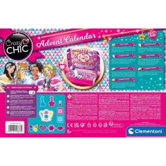 KALENDARZ ADWENTOWY CRAZY CHIC – ZESTAW DLA DZIEWCZYNEK Z KOSMETYKAMI I TATUAŻAMI 6+