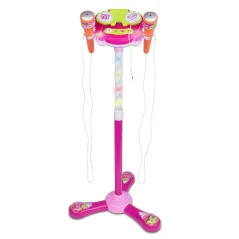 Mikrofon Sceniczny Dla Dzieci Bontempi Girl Ze Statywem I Efektami Świetlnymi 3+