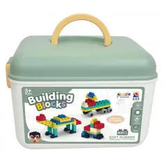 KLOCKI KONSTRUKCYJNE MEGA CREATIVE JUNIOR SOFT 80 ELEMENTÓW W WALIZCE 3+