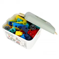 Klocki Konstrukcyjne Mega Creative Junior Soft 80 Elementów W Walizce 3+