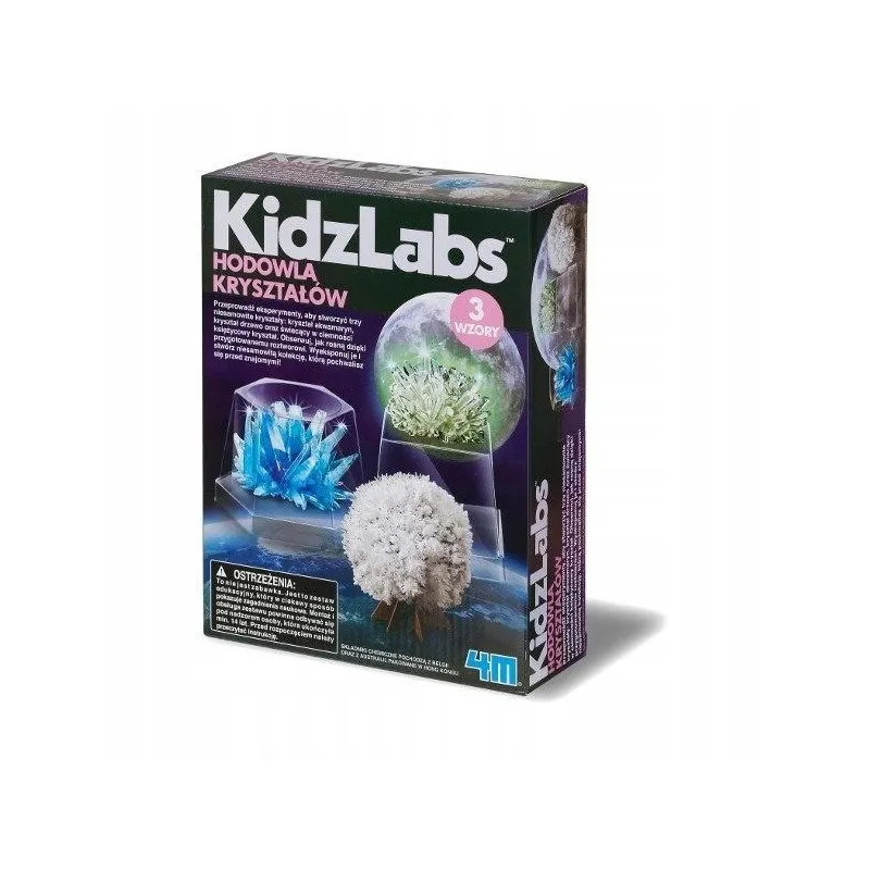 HODOWLA KRYSZTAŁÓW ZESTAW KREATYWNY 4M 14+ HODOWLA KRYSZTAŁÓW ZESTAW KREATYWNY 4M 14+