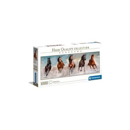 Puzzle Panoramiczne 1000 Elementów Konie Clementoni High Quality Collection 10+