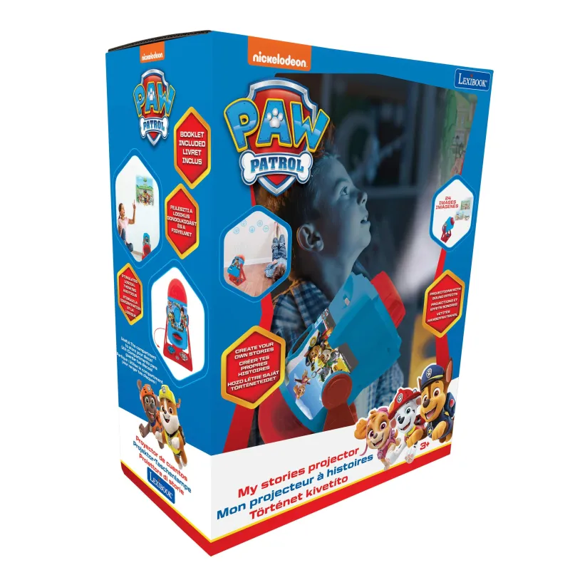 PSI PATROL PROJEKTOR LEXIBOOK 360 Z DŹWIĘKIEM I OBRAZAMI – ZABAWKA EDUKACYJNA 3+