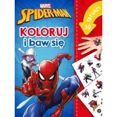 MARVEL SPIDER-MAN. KOLORUJ I BAW SIĘ. KOLOROWANKA Z TATUAŻAMI