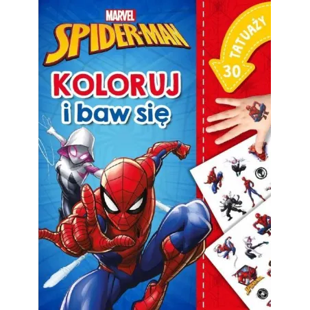 Marvel Spider-Man. Koloruj I Baw Się. Kolorowanka Z Tatuażami