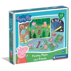 ŚWINKA PEPPA ZNAJDŹ PEPPĘ I PRZYJACIÓŁ GRA PLANSZOWA CLEMENTONI 3+