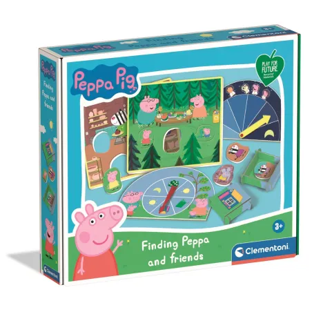 ŚWINKA PEPPA ZNAJDŹ PEPPĘ I PRZYJACIÓŁ GRA PLANSZOWA CLEMENTONI 3+