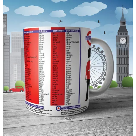 Kubek Ceramiczny Angielskie Czasowniki Nieregularne 330 Ml Kubek Ceramiczny Angielskie Czasowniki Nieregularne 330 Ml