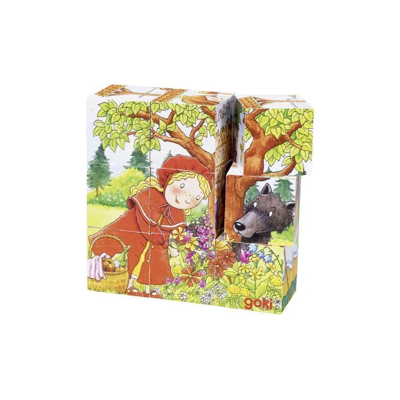 PUZZLE UKŁADANKA SZEŚCIENNA CZERWONY KAPTUREK GOKI 2+ PUZZLE UKŁADANKA SZEŚCIENNA CZERWONY KAPTUREK GOKI 2+