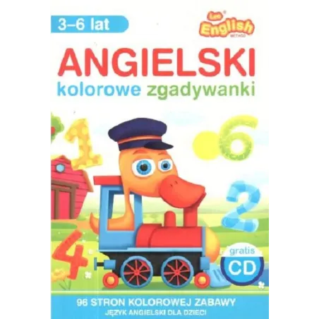 LEO ENGLISH ANGIELSKI KOLOROWE ZGADYWANKI 3-6 LAT + CD - Lingo