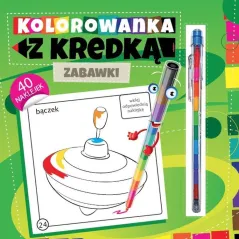 KOLOROWANKA Z KREDKĄ ZABAWKI - Wydawnictwo Pryzmat