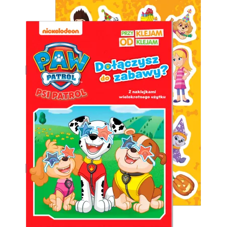 Psi Patrol. Dołączysz Do Zabawy? Przyklejam Odklejam Z Naklejkami Wielokrotnego Użytku Psi Patrol. Dołączysz Do Zabawy? Przyklejam Odklejam Z Naklejkami Wielokrotnego Użytku