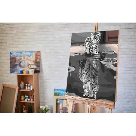 Malowanie Po Numerach Dusza Tygrysa 40X50 Cm Zestaw Kreatywny