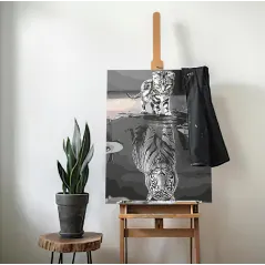 MALOWANIE PO NUMERACH DUSZA TYGRYSA 40X50 CM ZESTAW KREATYWNY