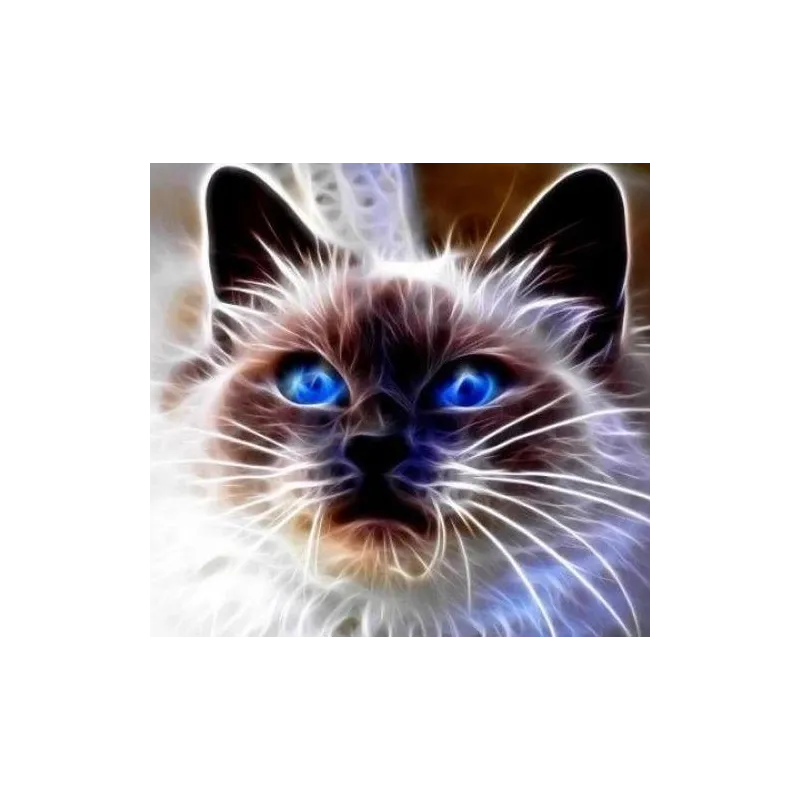 DIAMENTOWA MOZAIKA KOT MAGIC NIEBIESKIE OCZY 7+