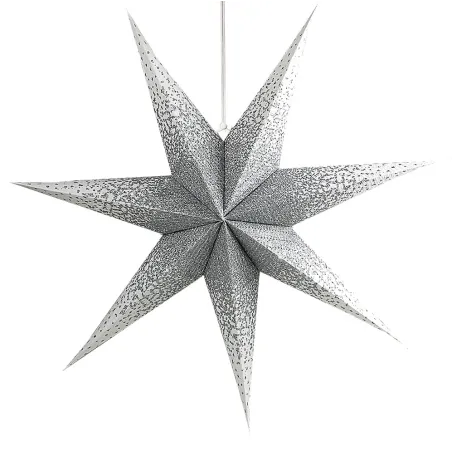 Gwiazda Z Papieru Mastergift 60 Cm – Srebrno-Biała