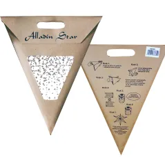 Gwiazda Z Papieru Mastergift 60 Cm – Srebrno-Biała