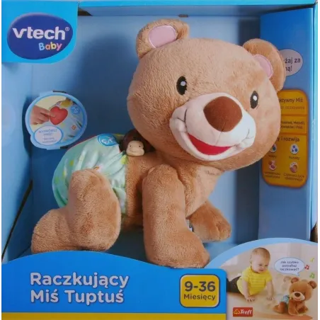 Interaktywny Raczkujący Miś Tuptuś Vtech 9-36M Interaktywny Raczkujący Miś Tuptuś Vtech 9-36M