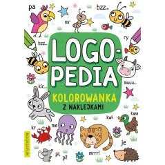 LOGOPEDIA. KOLOROWANKA Z NAKLEJKAMI 4 - Books and Fun