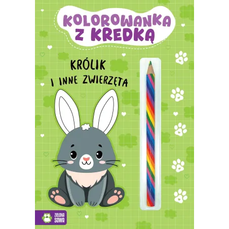 Królik I Inne Zwierzęta. Kolorowanka Z Kredką Królik I Inne Zwierzęta. Kolorowanka Z Kredką