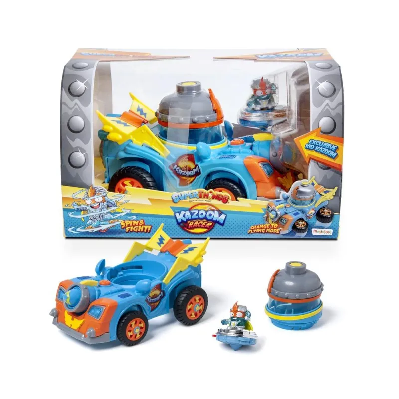 SUPER ZINGS SAMOCHÓD KAZOOM RACER + FIGURKA I KAPSUŁA 3+