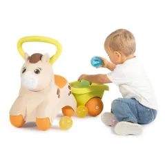 JEŹDZIK DLA MALUCHA SMOBY KUCYK PONY RIDE-ON Z PRZYCZEPKĄ 12M+