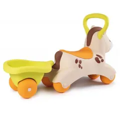 JEŹDZIK DLA MALUCHA SMOBY KUCYK PONY RIDE-ON Z PRZYCZEPKĄ 12M+