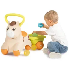 JEŹDZIK DLA MALUCHA SMOBY KUCYK PONY RIDE-ON Z PRZYCZEPKĄ 12M+