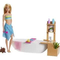 LALKA BARBIE RELAKS W KĄPIELI 3+ - Mattel