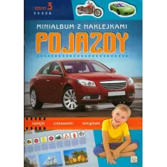 MINIALBUM Z NAKLEJKAMI. POJAZDY 3. 