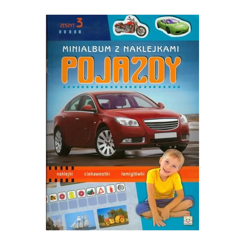 MINIALBUM Z NAKLEJKAMI. POJAZDY 3. 