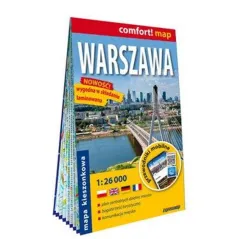 WARSZAWA KIESZONKOWY LAMINOWANY PLAN MIASTA 1:26 000