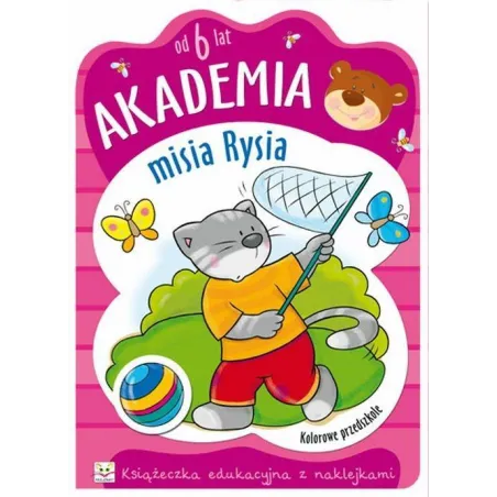 AKADEMIA MISIA RYSIA KSIĄŻECZKA EDUKACYJNA Z NAKLEJKAMI 6+ - Aksjomat