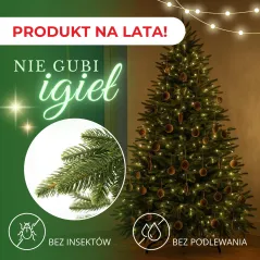 CHOINKA SZTUCZNA JAK ŻYWA ŚWIERK NATURALNY 180 CM SPRINGOS PREMIUM