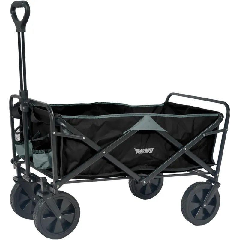 MUWO SKŁADANY WÓZEK TRANSPORTOWY 100L 110KG CZARNY