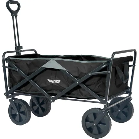 Muwo Składany Wózek Transportowy 100L 110Kg Czarny