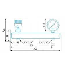 GRUPA BEZPIECZEŃSTWA C.W.U AFRISO BSB ZAWÓR 6 BAR NMAX 111,5 KW