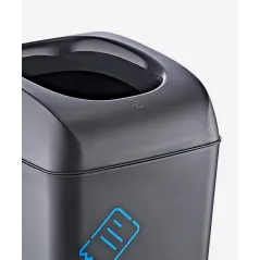 KOSZ DO SEGREGACJI 3X40L CZARNY NA KÓŁKACH