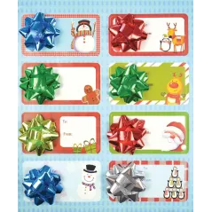 BILECIK NA PREZENTY Z KOKARDĄ ELEGANCKA OZDOBA DO PAKOWANIA UPOMINKÓW ARPEX