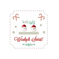 KOLCZYKI MIKOŁAJ ŚWIĄTECZNE BE-HAPPY GIFTS