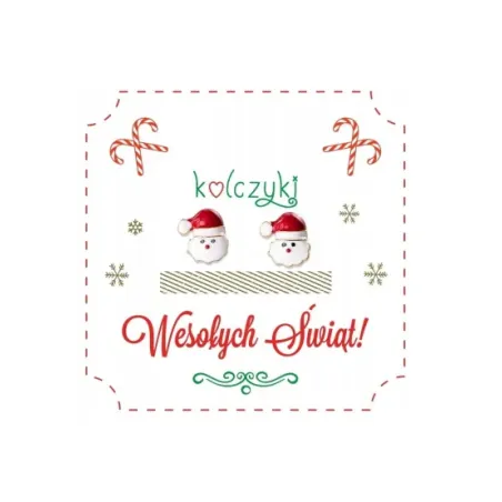 Kolczyki Mikołaj Świąteczne Be-Happy Gifts