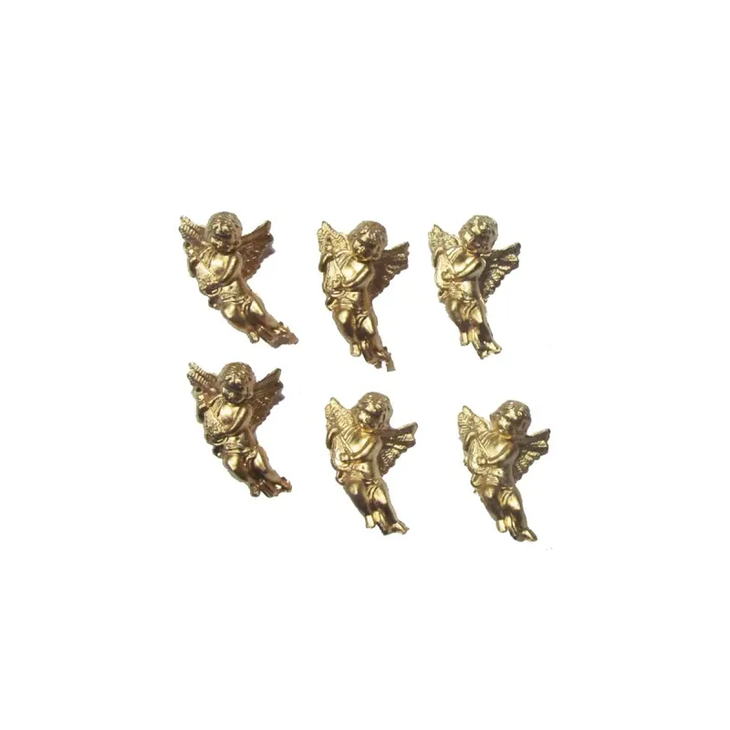 ANIOŁKI ZŁOTE OZDOBA CHOINKOWA 6 SZT. ARPEX