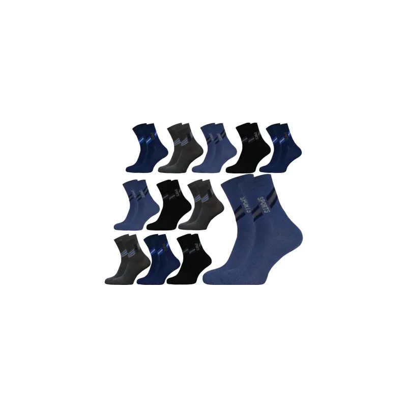 SKARPETY MĘSKIE BAWEŁNIANE WOSOKIE ROZMIAR 43-46 5 PAR